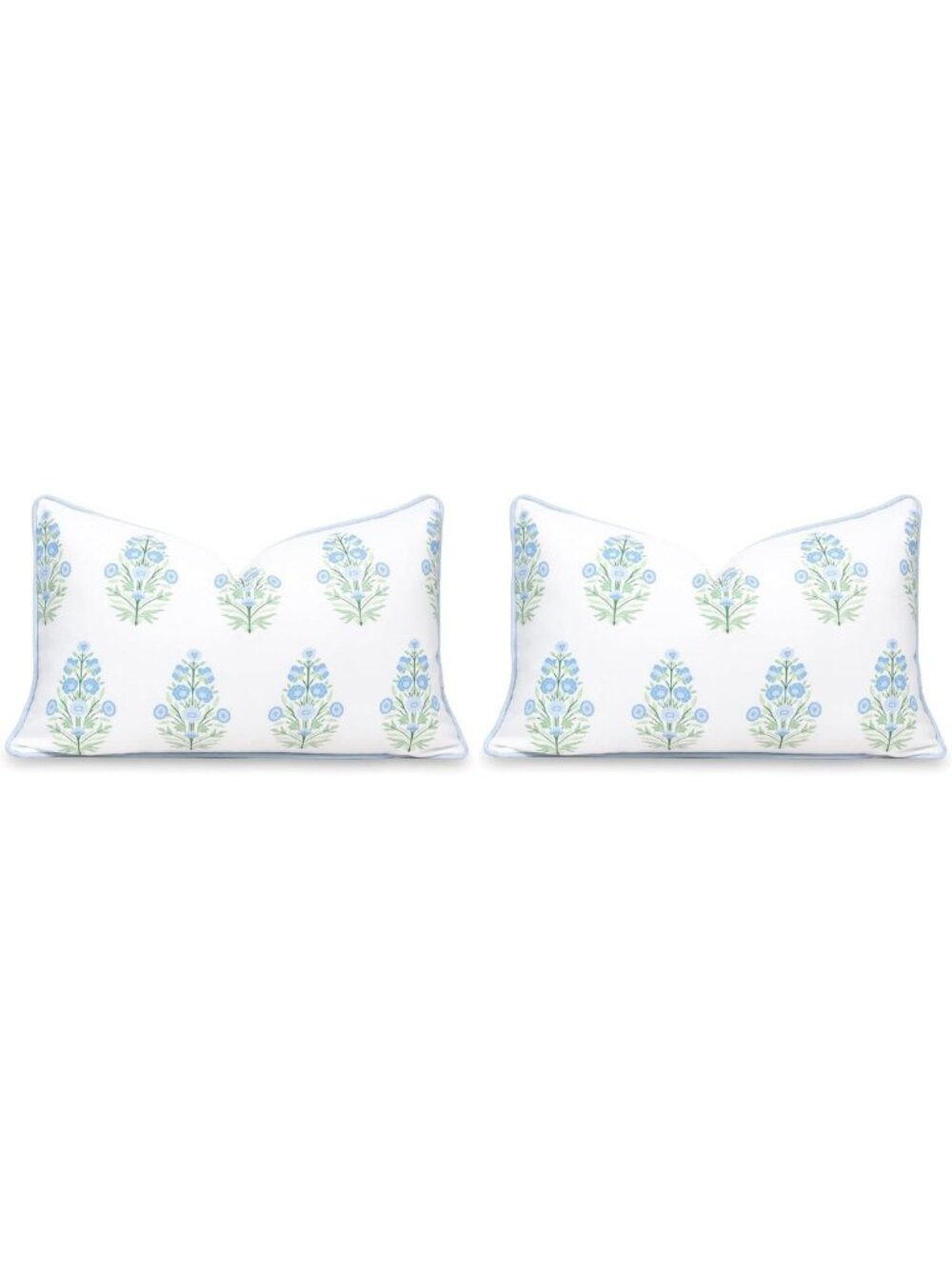 Coastal Indoor Outdoor Lumbar Pillow Covers, Water Repellent, 12"x20", Floral